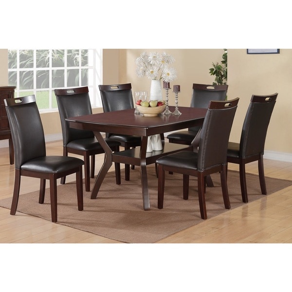 Mobital Fleur Black Leather Dining Side Chair Sold In 2 Dch