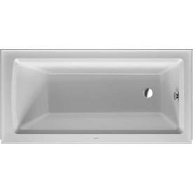 Duravit White Alpin Architec Integrated Panel Soaking Bathtub