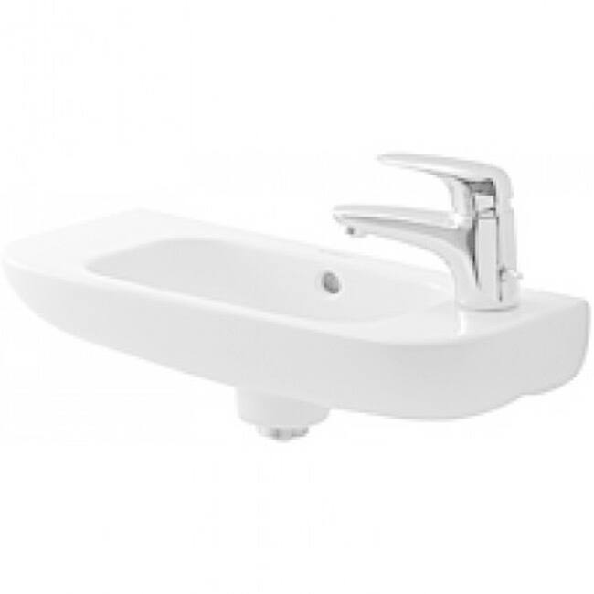 Duravit White Alpin D-code Wall-Mount Porcelain 8.68 19.69 Bathroom Sink 07065000082