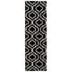 preview thumbnail 6 of 23, Nourison Linear LIN15 Area Rug 2'3" x 7'6" Runner - Black/White - Rectangle