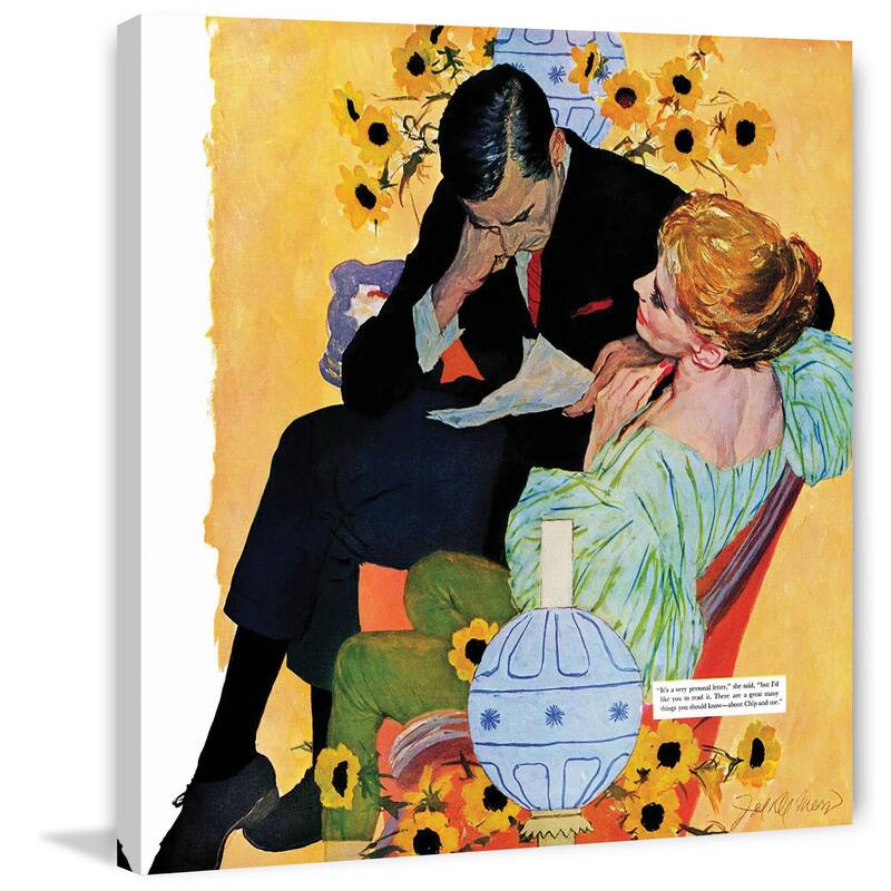 Marmont Hill - "Love Dies Slowly" by Joe de Mers Painting Print on Canvas - Multi-Color