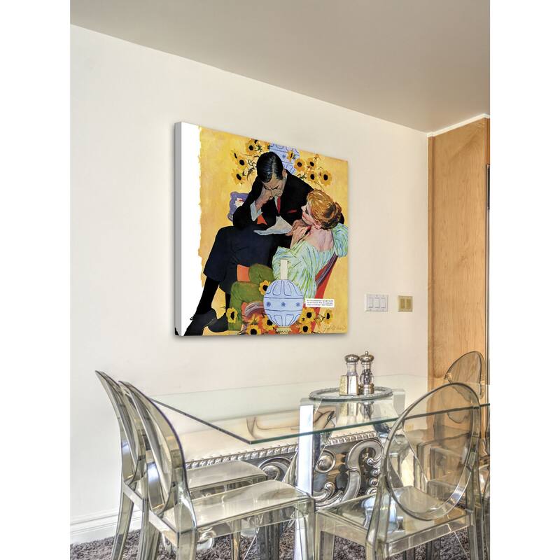 Marmont Hill - "Love Dies Slowly" by Joe de Mers Painting Print on Canvas - Multi-Color