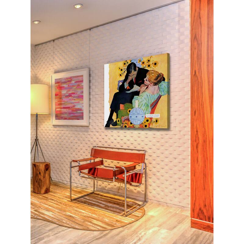 Marmont Hill - "Love Dies Slowly" by Joe de Mers Painting Print on Canvas - Multi-Color