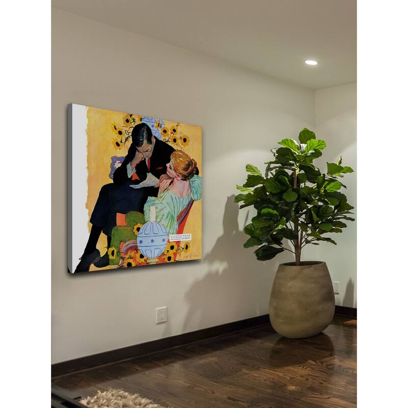 Marmont Hill - "Love Dies Slowly" by Joe de Mers Painting Print on Canvas - Multi-Color