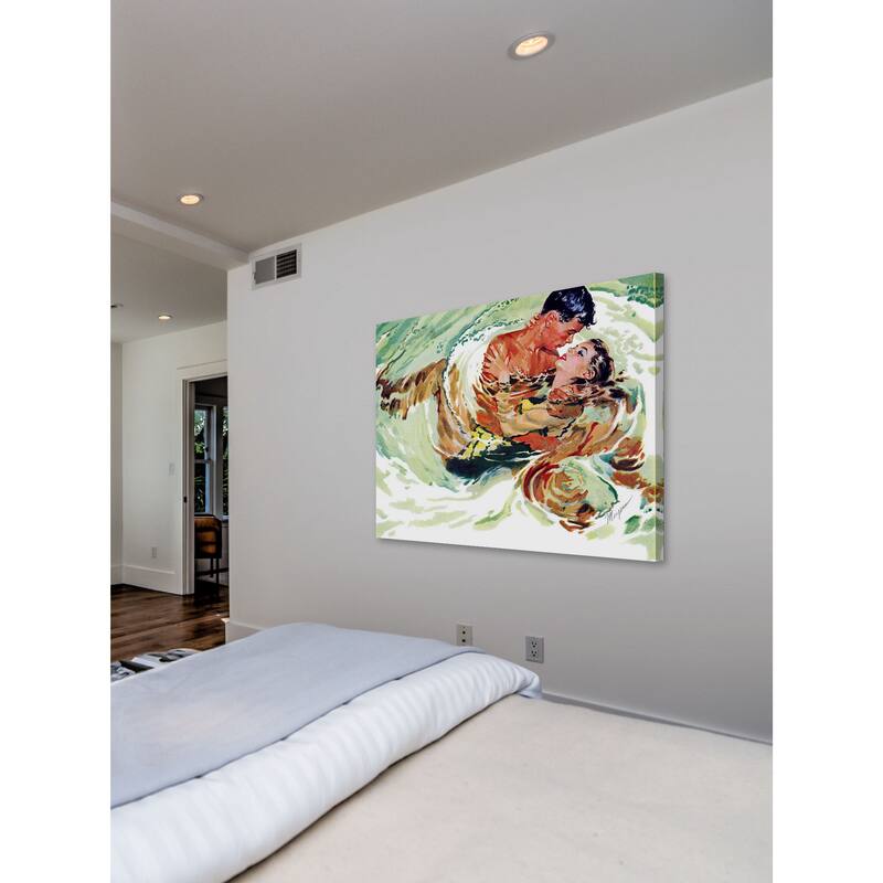 Marmont Hill - "The Awkward Age" by Robert Meyers Painting Print on Canvas - Multi-Color