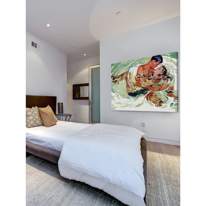 Marmont Hill - "The Awkward Age" by Robert Meyers Painting Print on Canvas - Multi-Color