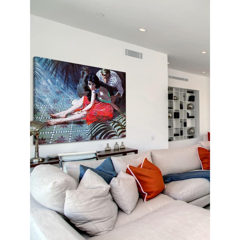 Marmont Hill - "Beauty is the Prize" by Robert McGinnis Painting Print on Canvas - Multi-Color