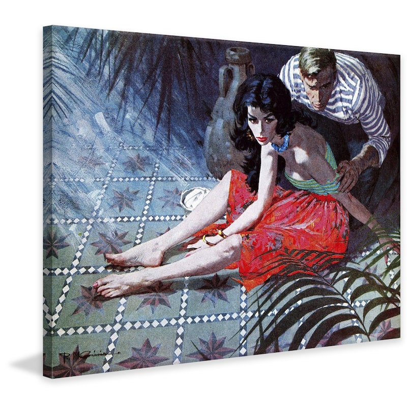 Marmont Hill - "Beauty is the Prize" by Robert McGinnis Painting Print on Canvas - Multi-Color