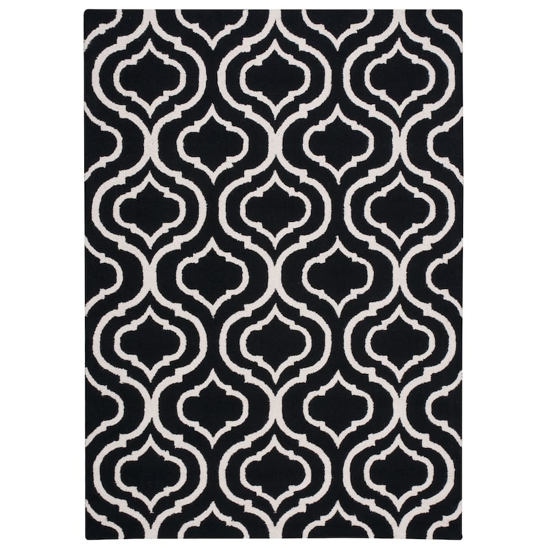 Nourison Linear LIN15 Area Rug - 5' x 7' - Black/White - Rectangle