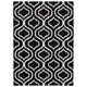 preview thumbnail 5 of 23, Nourison Linear LIN15 Area Rug 3'9" x 5'9" - Black/White - Rectangle