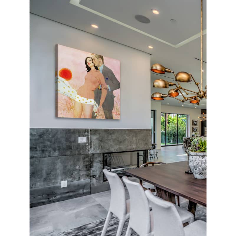 Marmont Hill - "The Lady and the Landlord" by Coby Whitmore Painting Print on Canvas - Multi-Color