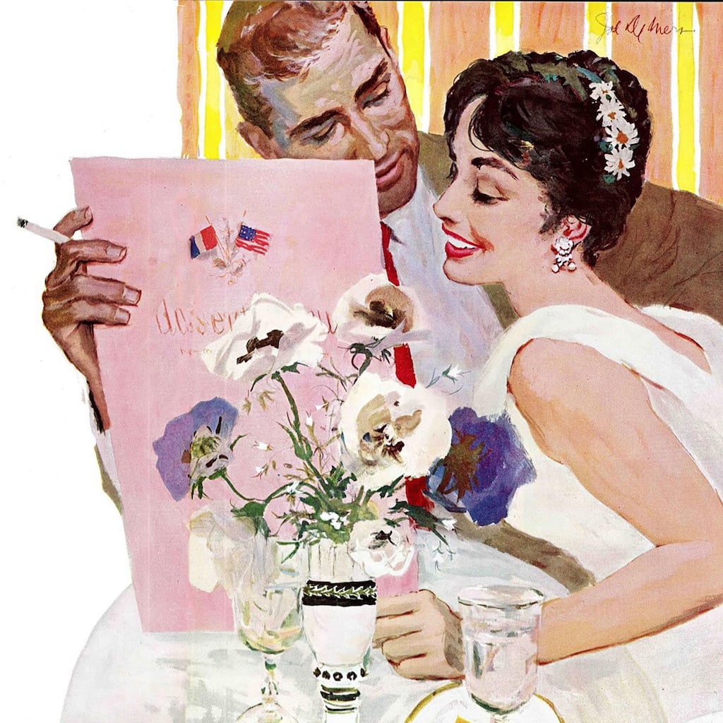 Marmont Hill - "Scandal in the Family" by Joe de Mers Painting Print on Canvas - Multi-Color