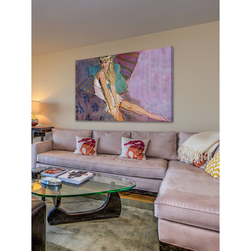 Marmont Hill - "The Lady Who Played a Fool" by Coby Whitmore Painting Print on Canvas - Multi-Color