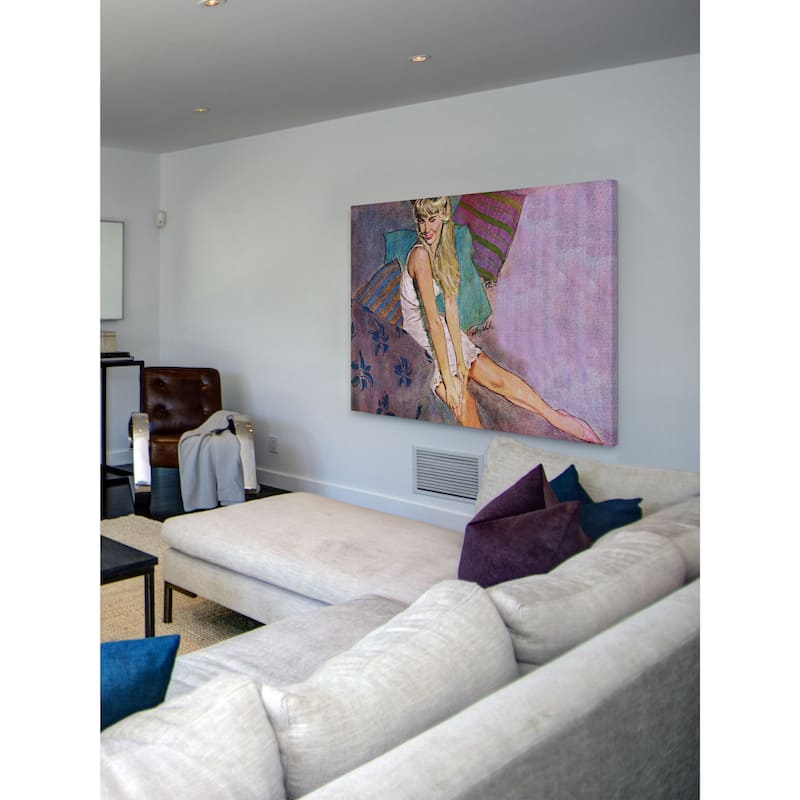 Marmont Hill - "The Lady Who Played a Fool" by Coby Whitmore Painting Print on Canvas - Multi-Color