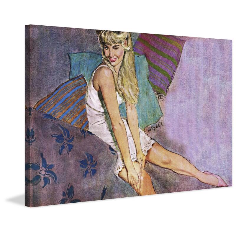 Marmont Hill - "The Lady Who Played a Fool" by Coby Whitmore Painting Print on Canvas - Multi-Color