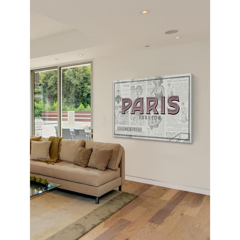 Marmont Hill - "Paris Fashion" by Saturday Evening Post Painting Print on Canvas - Multi-Color