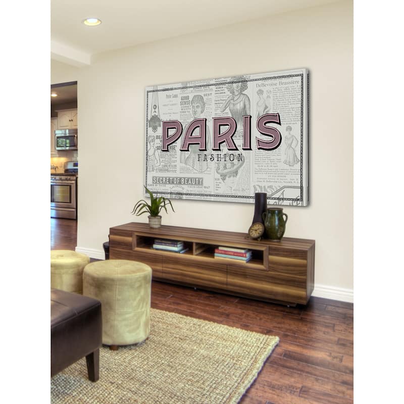 Marmont Hill - "Paris Fashion" by Saturday Evening Post Painting Print on Canvas - Multi-Color