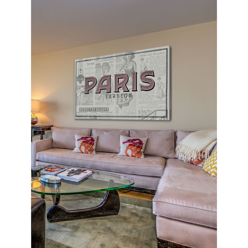 Marmont Hill - "Paris Fashion" by Saturday Evening Post Painting Print on Canvas - Multi-Color
