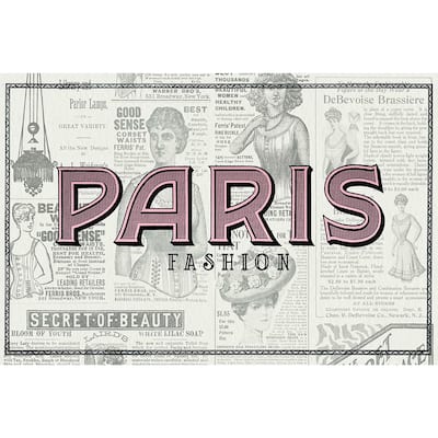 Marmont Hill - "Paris Fashion" by Saturday Evening Post Painting Print on Canvas - Multi-Color