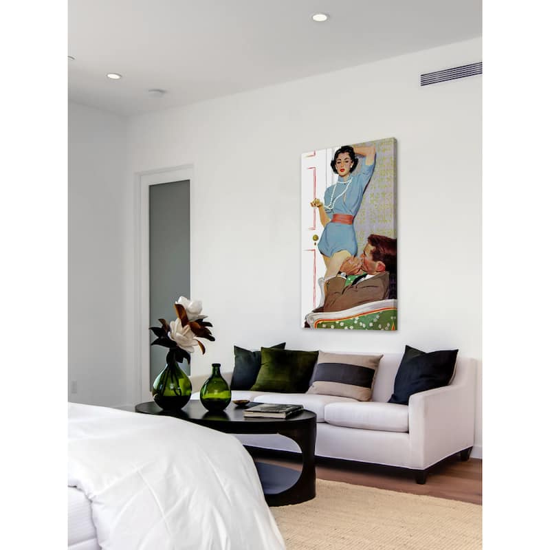 Marmont Hill - "Lovely Neighbor" by Lynn Buckham Painting Print on Canvas - Multi-Color