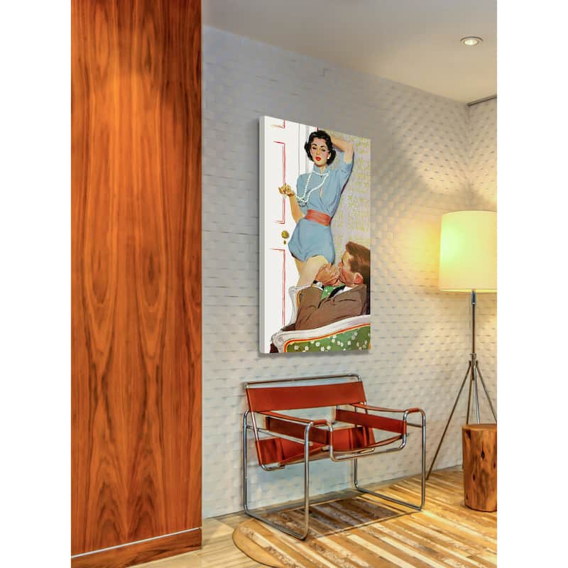 Marmont Hill - "Lovely Neighbor" by Lynn Buckham Painting Print on Canvas - Multi-Color