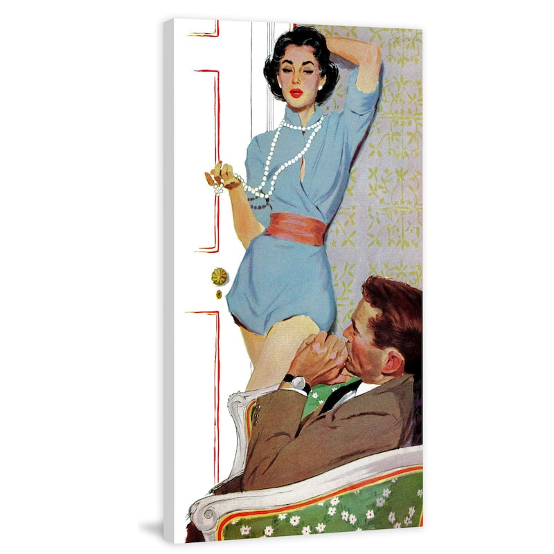 Marmont Hill - "Lovely Neighbor" by Lynn Buckham Painting Print on Canvas - Multi-Color