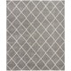 preview thumbnail 1 of 2, Nourison Brisbane Shag Ash Rug - 8' 2" x 10' 8' 2" x 10' - Light Grey - Rectangle