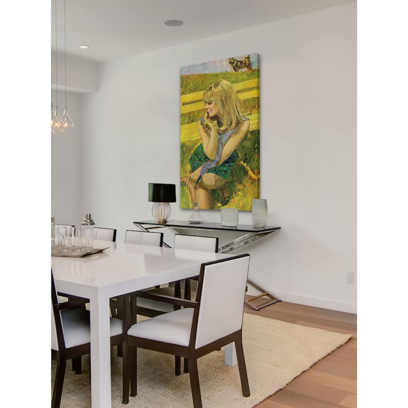 Marmont Hill - "Pastel Portrait" by Coby Whitmore Painting Print on Canvas - Multi-Color