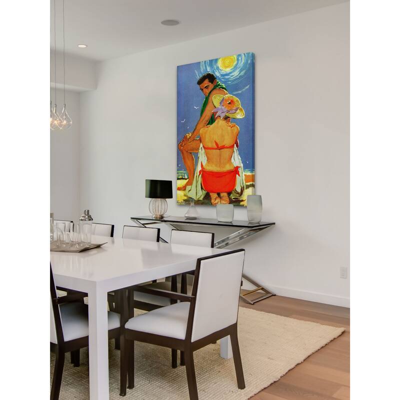Marmont Hill - "The Eighteenth Bachelor" by Lynn Buckham Painting Print on Canvas - Multi-Color