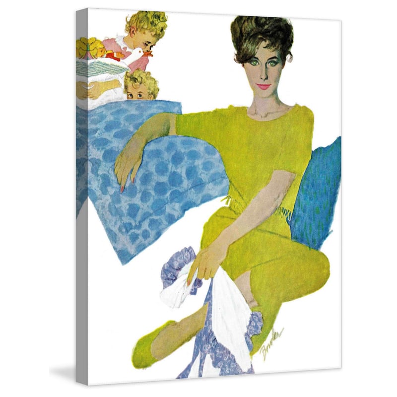 Marmont Hill - "The Girl Who Pretended" by Joseph Bowler Painting Print on Canvas - Multi-Color