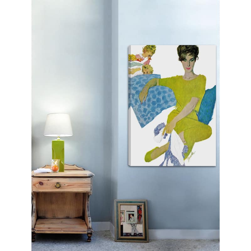 Marmont Hill - "The Girl Who Pretended" by Joseph Bowler Painting Print on Canvas - Multi-Color