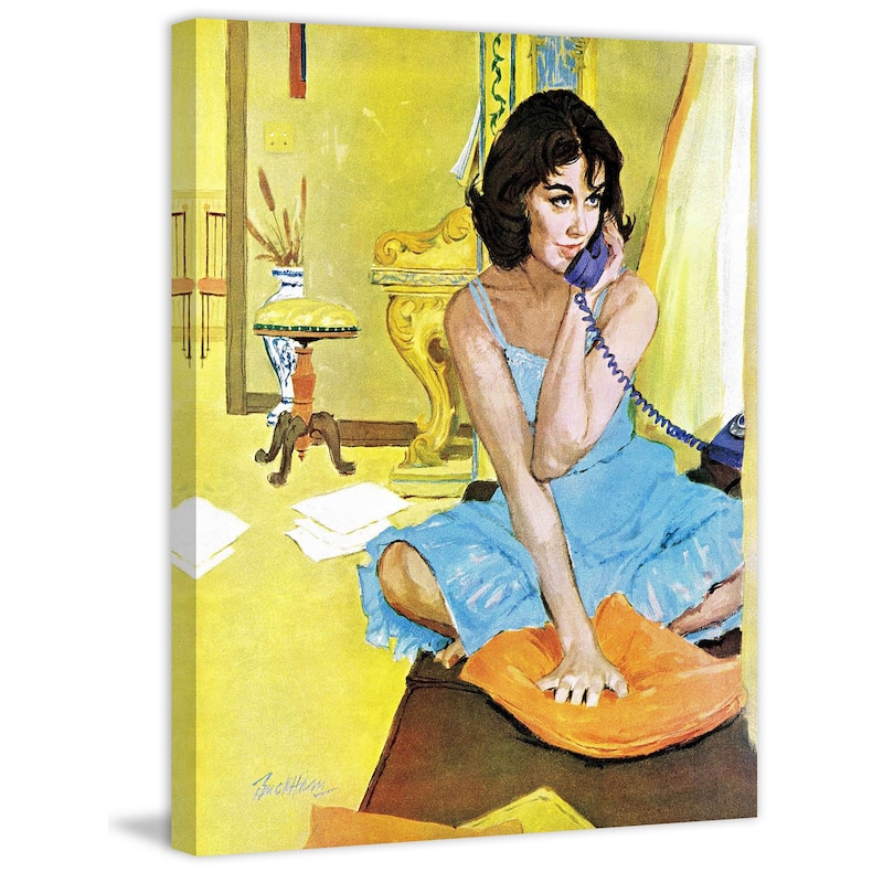 Marmont Hill - "The Intrusive Stranger" by Lynn Buckham Painting Print on Canvas - Multi-Color