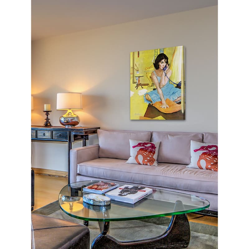 Marmont Hill - "The Intrusive Stranger" by Lynn Buckham Painting Print on Canvas - Multi-Color