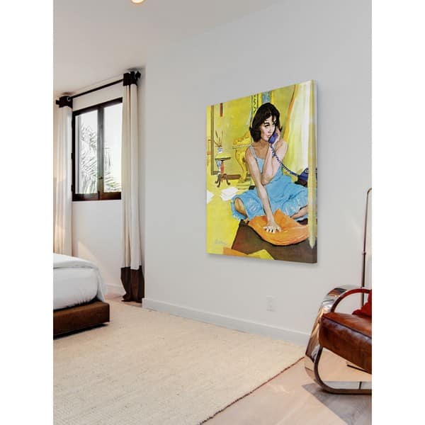 Marmont Hill Handmade The Intrusive Stranger Painting Print On Canvas Overstock 10487326