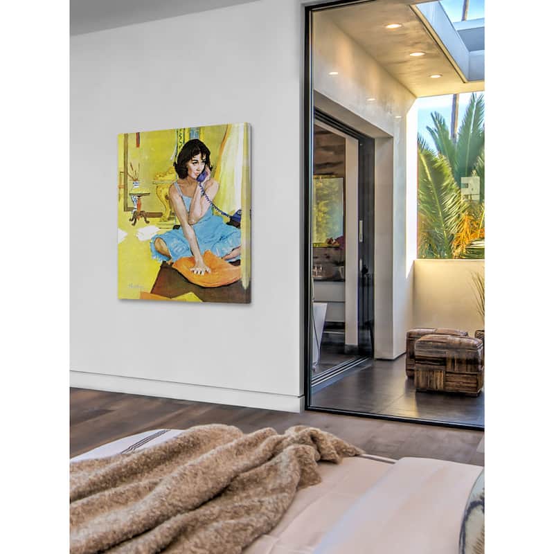 Marmont Hill - "The Intrusive Stranger" by Lynn Buckham Painting Print on Canvas - Multi-Color