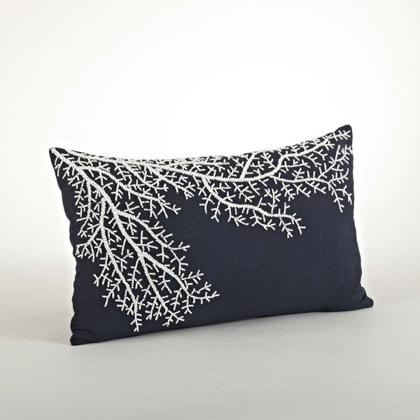 Shop Beaded Coral Design Pillow On Sale Free Shipping Today