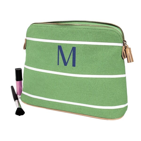 green cosmetic bag