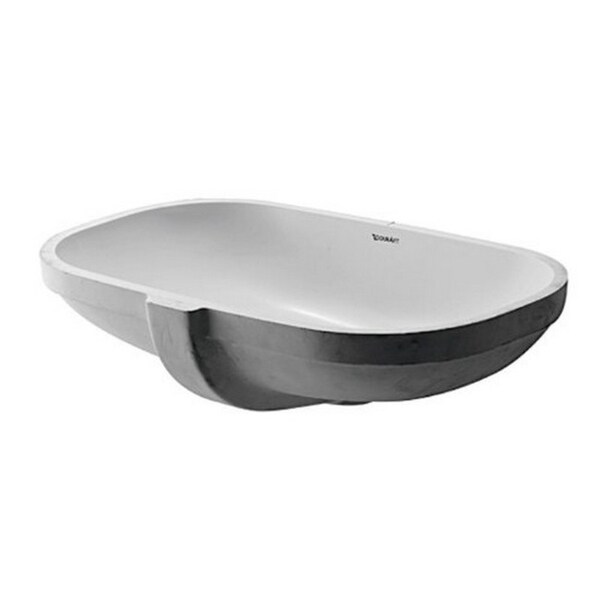 Duravit White Alpin D-code Undermount Porcelain 12.60 20.67 Bathroom Sink 0338490000