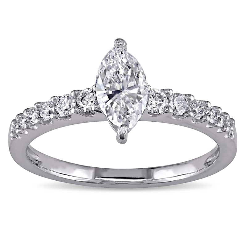 Miadora Signature Collection 14k White Gold 1ct TDW Diamond Engagement Ring