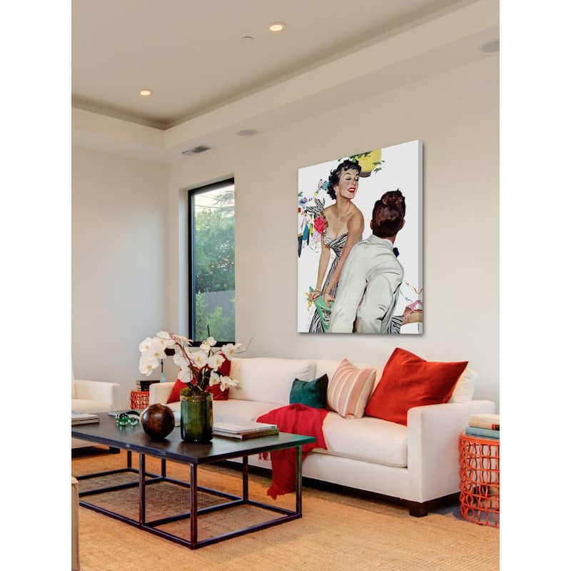 Marmont Hill - "I Want a Man" by Joe de Mers Painting Print on Canvas - Multi-Color