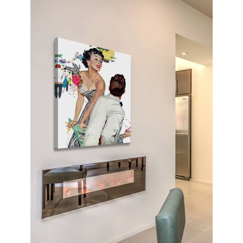 Marmont Hill - "I Want a Man" by Joe de Mers Painting Print on Canvas - Multi-Color