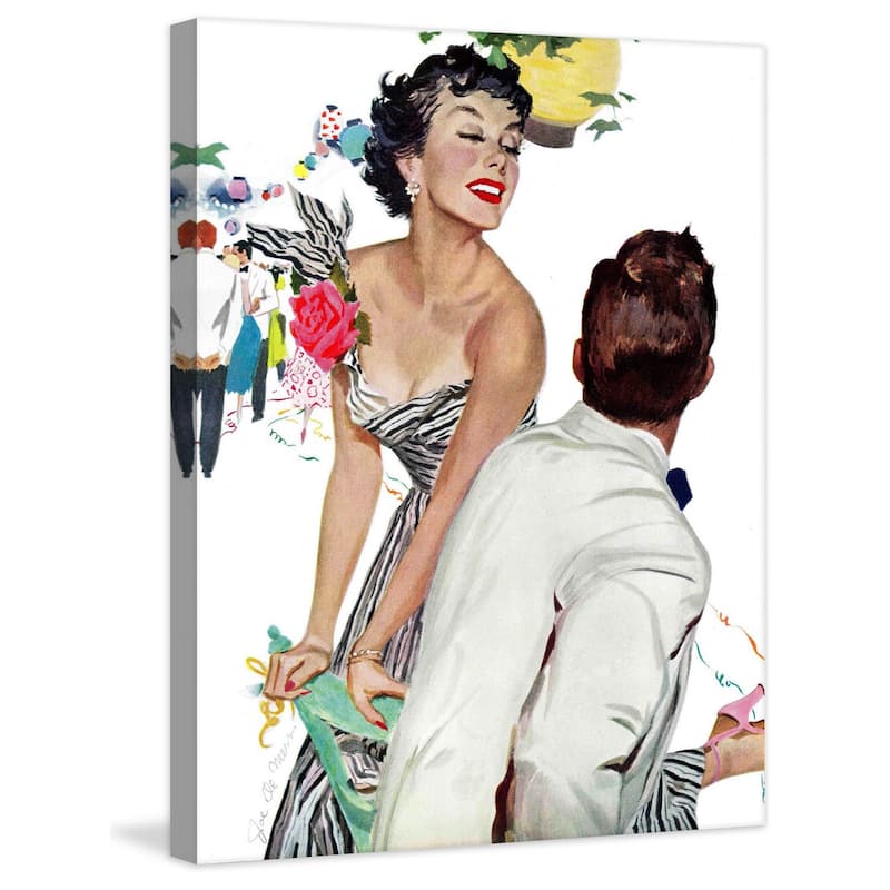 Marmont Hill - "I Want a Man" by Joe de Mers Painting Print on Canvas - Multi-Color