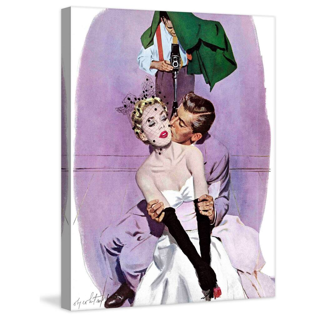 Marmont Hill - "Love Scene" by Coby Whitmore Painting Print on Canvas - Multi-Color