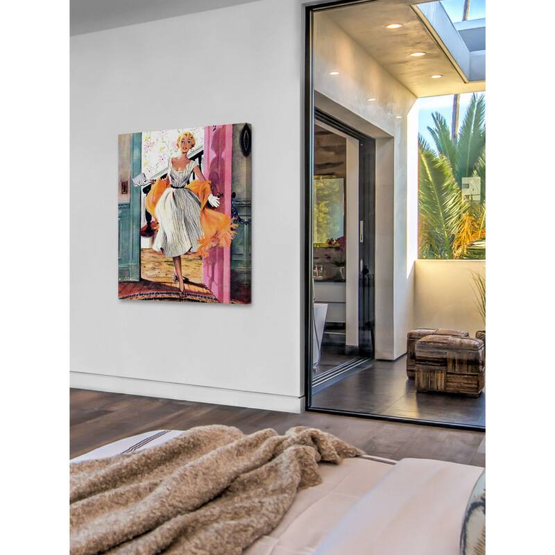 Marmont Hill - "The Lady's Future" by Ernest Chiriaka Painting Print on Canvas - Multi-Color