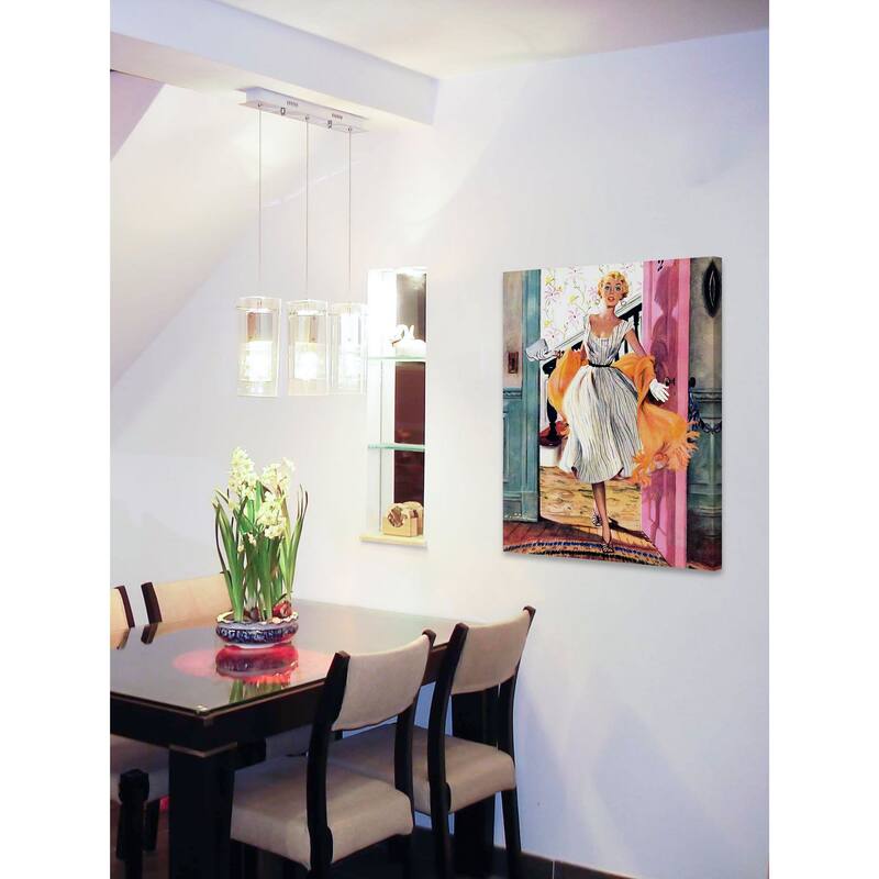 Marmont Hill - "The Lady's Future" by Ernest Chiriaka Painting Print on Canvas - Multi-Color