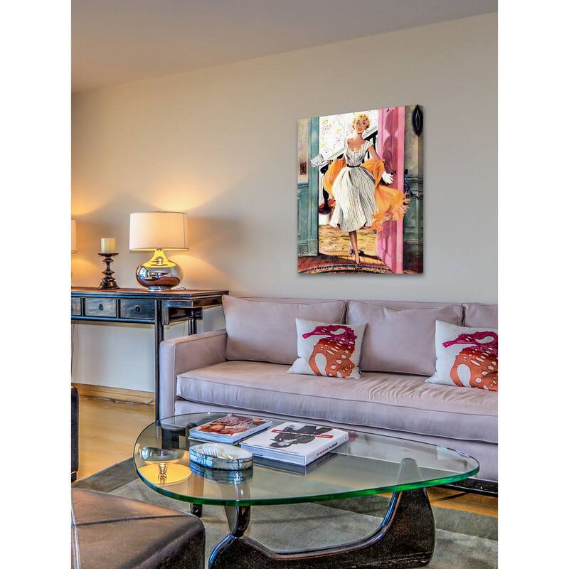 Marmont Hill - "The Lady's Future" by Ernest Chiriaka Painting Print on Canvas - Multi-Color