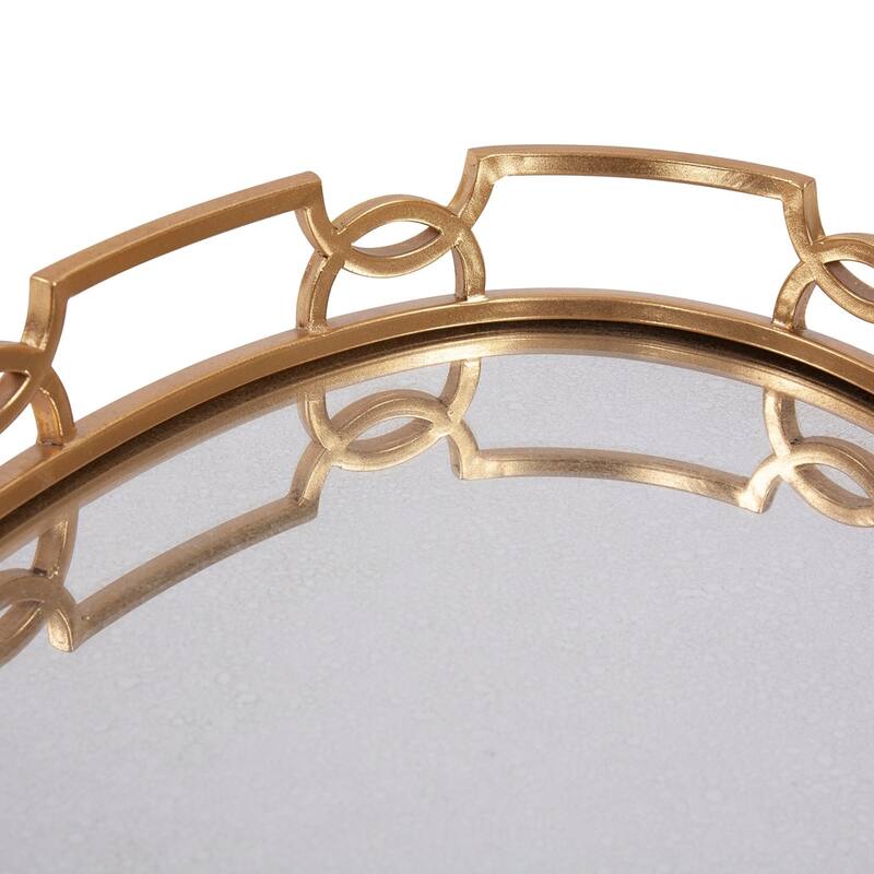 Allan Andrews Bright Goldtone Metal Tray