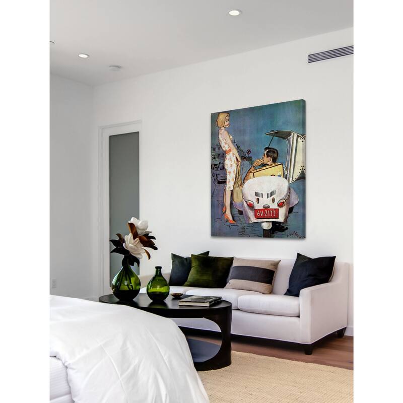 Marmont Hill - "The Casanova Car" by Coby Whitmore Painting Print on Canvas - Multi-Color