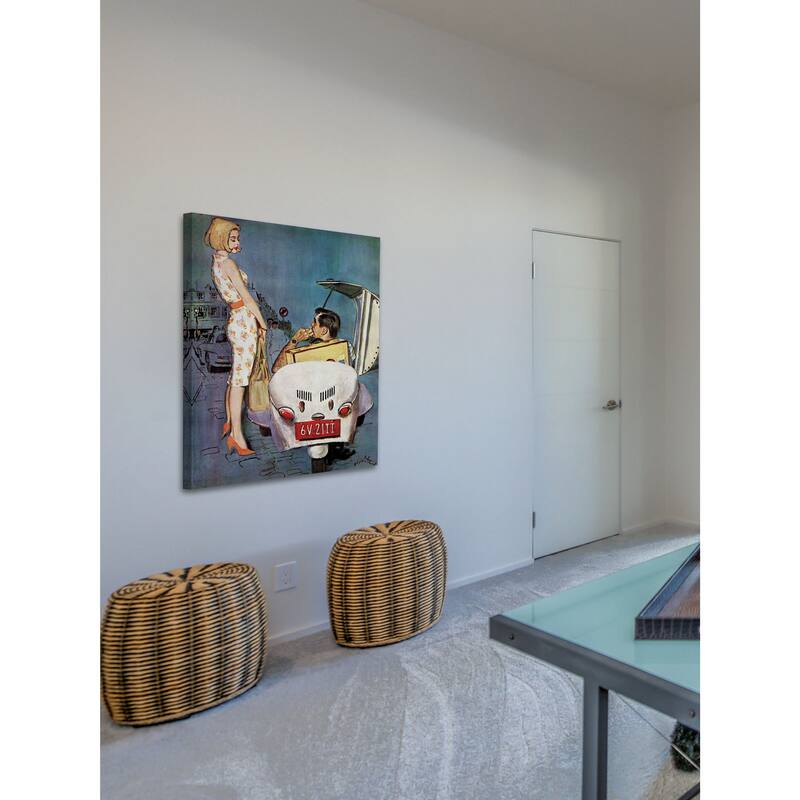 Marmont Hill - "The Casanova Car" by Coby Whitmore Painting Print on Canvas - Multi-Color