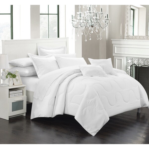 Chic Home Direllei White Down Alternative 11-piece Bed in a Bag Set